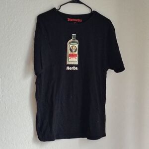 Jagermeister Black Tee with Bottle Graphic